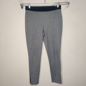 Talbots Pull On Skinny Pants Mini Houndstooth Stretch Knit Ankle Zip